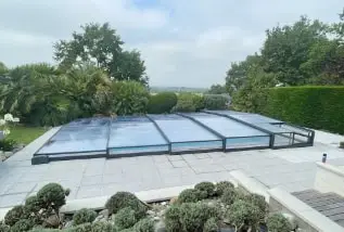 abri piscine extra bas